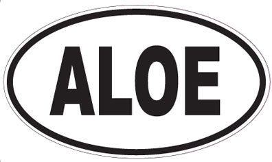 ALOE - Oval Sticker