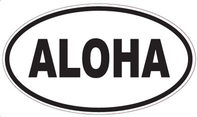 ALOHA - Oval Sticker