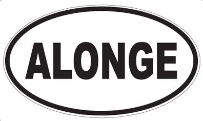 ALONGE - Oval Magnet