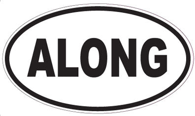 ALONG - Oval Magnet