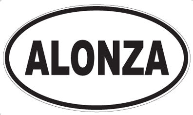ALONZA - Oval Magnet