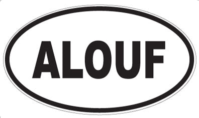 ALOUF - Oval Sticker