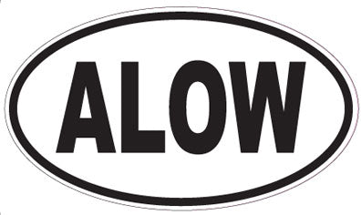 ALOW - Oval Sticker