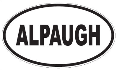 ALPAUGH - Oval Sticker