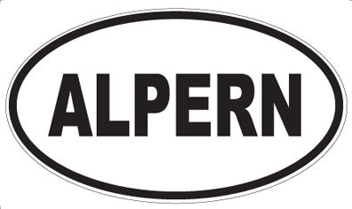 ALPERN - Oval Sticker