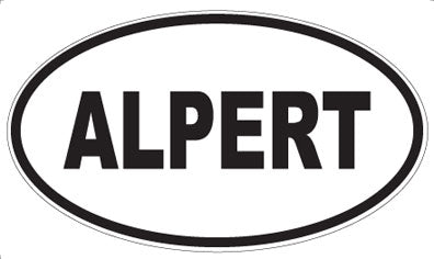 ALPERT - Oval Magnet
