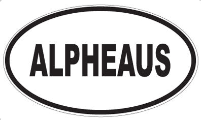 ALPHEAUS - Oval Sticker