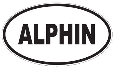 ALPHIN - Oval Sticker