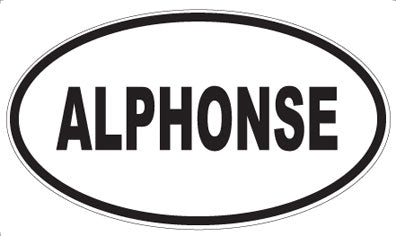 ALPHONSE - Oval Magnet