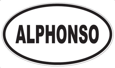 ALPHONSO - Oval Sticker
