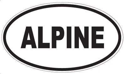ALPINE - Oval Sticker