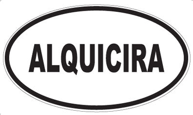 ALQUICIRA - Oval Sticker