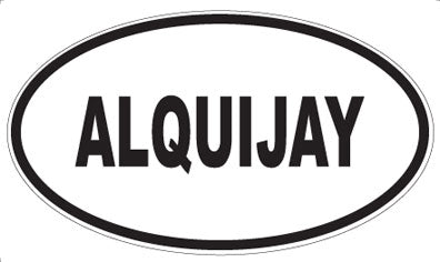 ALQUIJAY - Oval Sticker