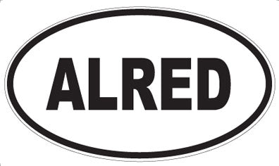 ALRED - Oval Sticker