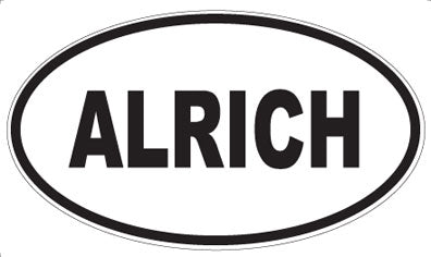 ALRICH - Oval Sticker