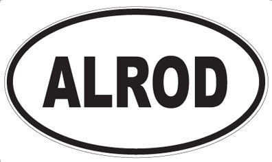 ALROD - Oval Sticker