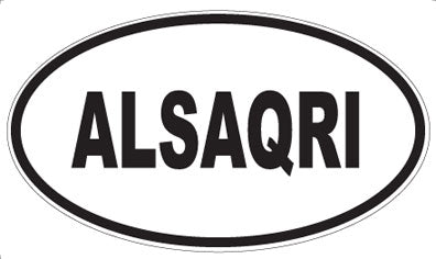 ALSAQRI - Oval Sticker