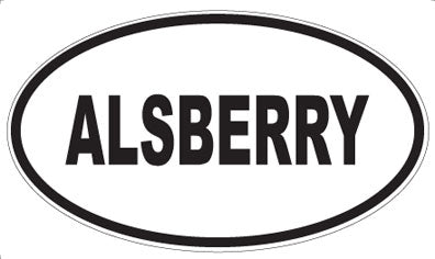 ALSBERRY - Oval Sticker