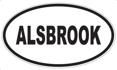 ALSBROOK - Oval Magnet