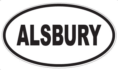 ALSBURY - Oval Magnet