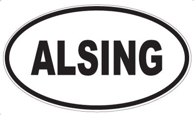 ALSING - Oval Sticker