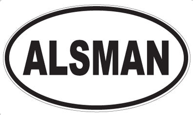 ALSMAN - Oval Magnet