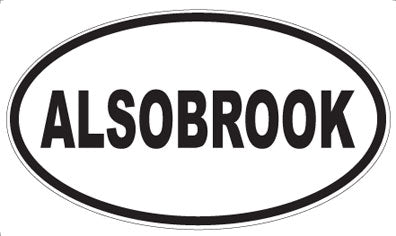 ALSOBROOK - Oval Sticker