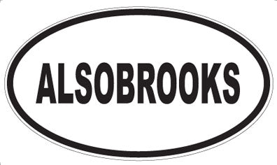 ALSOBROOKS - Oval Magnet