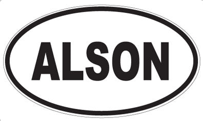 ALSON - Oval Sticker