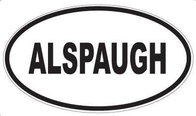 ALSPAUGH - Oval Sticker