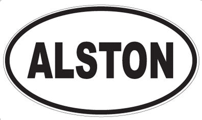 ALSTON - Oval Sticker
