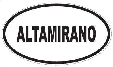 ALTAMIRANO - Oval Magnet