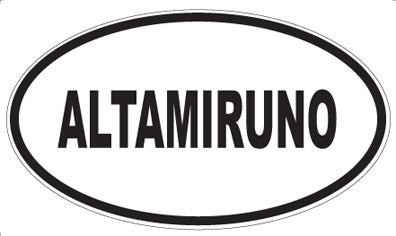 ALTAMIRUNO - Oval Sticker