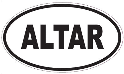 ALTAR - Oval Sticker