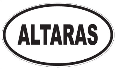ALTARAS - Oval Magnet