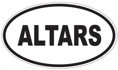ALTARS - Oval Sticker