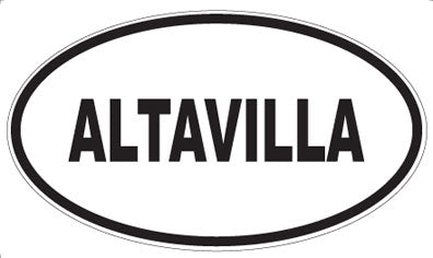 ALTAVILLA - Oval Sticker