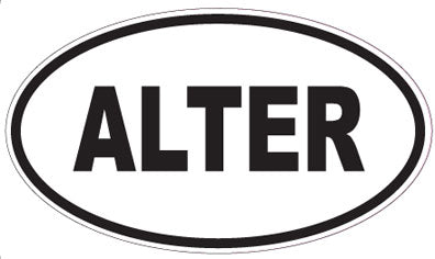 ALTER - Oval Sticker