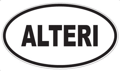 ALTERI - Oval Sticker