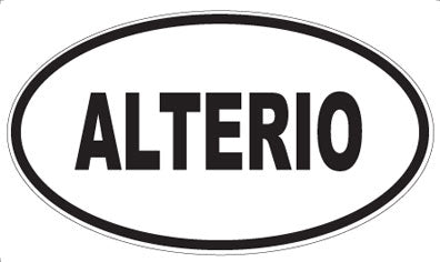 ALTERIO - Oval Sticker