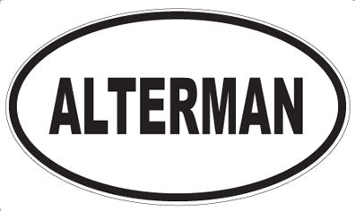 ALTERMAN - Oval Magnet