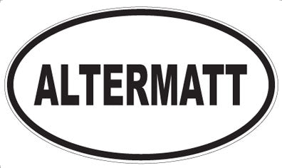 ALTERMATT - Oval Sticker