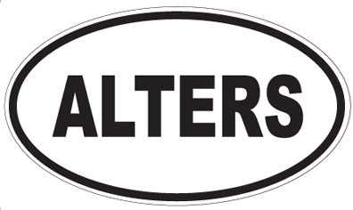ALTERS - Oval Sticker