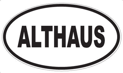 ALTHAUS - Oval Sticker