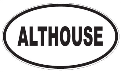 ALTHOUSE - Oval Magnet