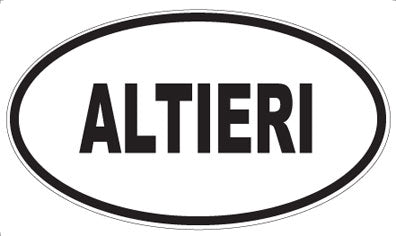 ALTIERI - Oval Sticker