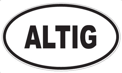 ALTIG - Oval Sticker