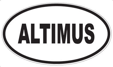 ALTIMUS - Oval Sticker