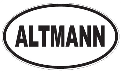 ALTMANN - Oval Sticker