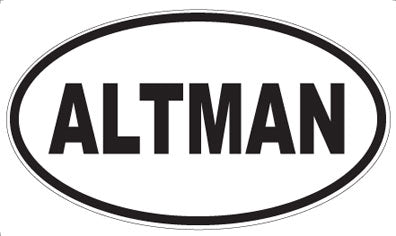 ALTMAN - Oval Magnet